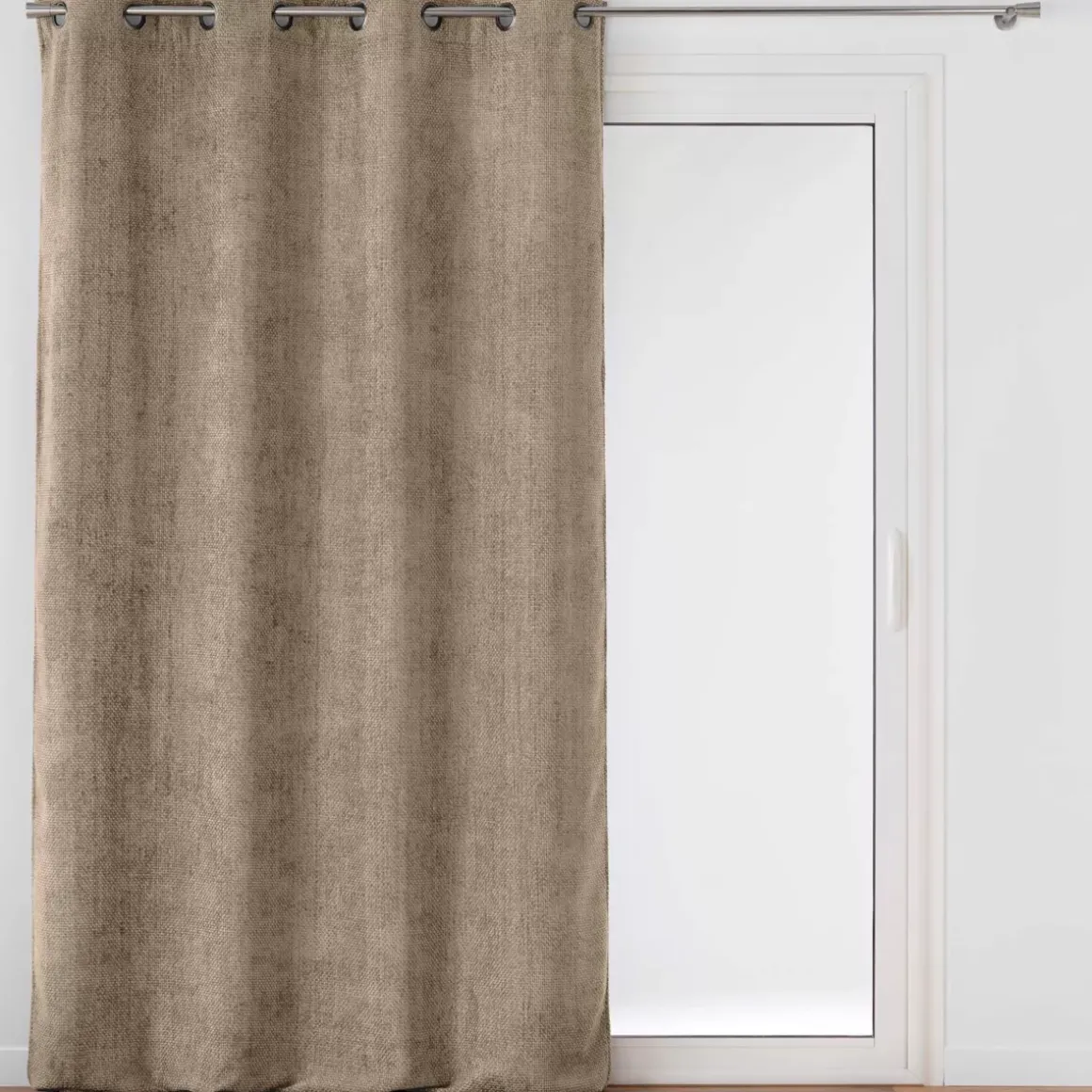 Tenda in velluto chenille (140 x 260 cm) Leo Beige