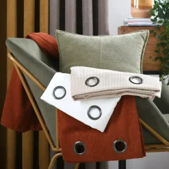 Tenda in velluto (140 x 260 cm) Dandy Ecru