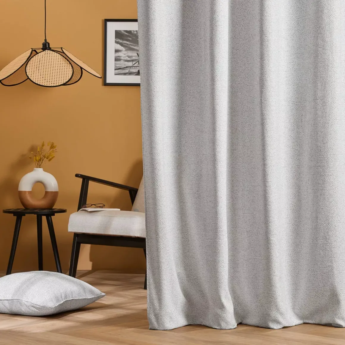 Tenda Jacquard (140 x 240 cm) Oscar Grigio perla