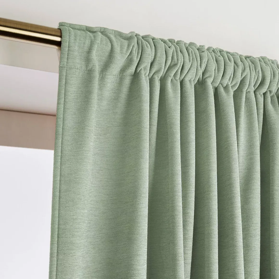 Tenda oscurante termica con passanti nascosti (280 x 240 cm) Minuit Verde kaki