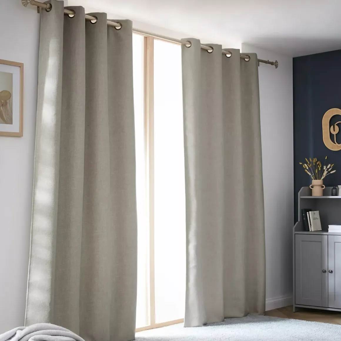 Tenda oscurante termica (140 x 280 cm) Alba Tortora