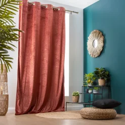Tenda oscurante velluto (140 x 280 cm) Fern Terracotta