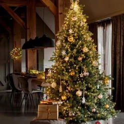 KAEMINGK Ghirlande Di Luci-Tenda per albero Alt.1,80 m Bianco caldo 408 LED