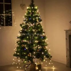 KAEMINGK Ghirlande Di Luci-Tenda per albero Alt.2,40 m Bianco caldo 832 LED