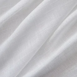 Tenda trasparente con occhielli effetto lino (280 x 240 cm) Robin Bianco