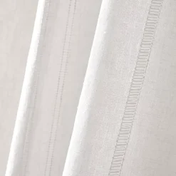 Tenda trasparente con occhielli (140 x 280 cm) Leontine Bianco