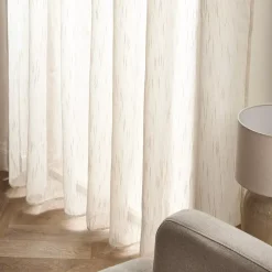 Tenda trasparente con occhielli (140 x 240 cm) Raphaël Beige