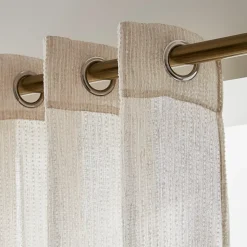 Tenda trasparente con occhielli (180 x 240 cm) Arthur Beige