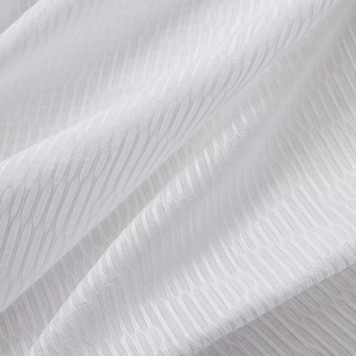 Tenda trasparente con passanti nascosti (280 x 240 cm) Maël Bianco