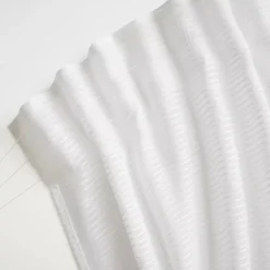 Tenda trasparente con passanti nascosti (280 x 240 cm) Maël Bianco