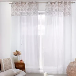 Tenda trasparente (140 x 240 cm) Rosa Marrone