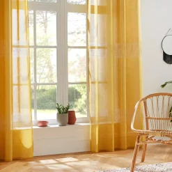 Tenda trasparente (140 x 240 cm) Sab Giallo ocra
