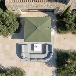 MOBELLIA Base E Accessori-Tessuto per ombrellone decentrato (3 x 4 m) Elyra