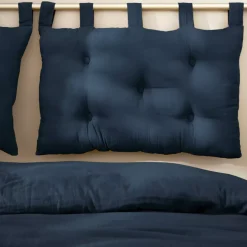 Testiera letto garza di cotone (80 x 50 cm) Gaïa Blu notte