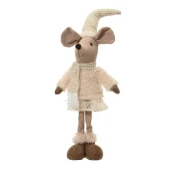 KAEMINGK Babbo Natale Animali E Personaggi-Topo in piedi (H60 cm) Mazette dolcezza