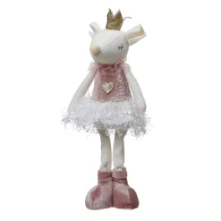 KAEMINGK Babbo Natale Animali E Personaggi-Topolina di Natale in piedi (H37 cm) Suzanne Ballerina