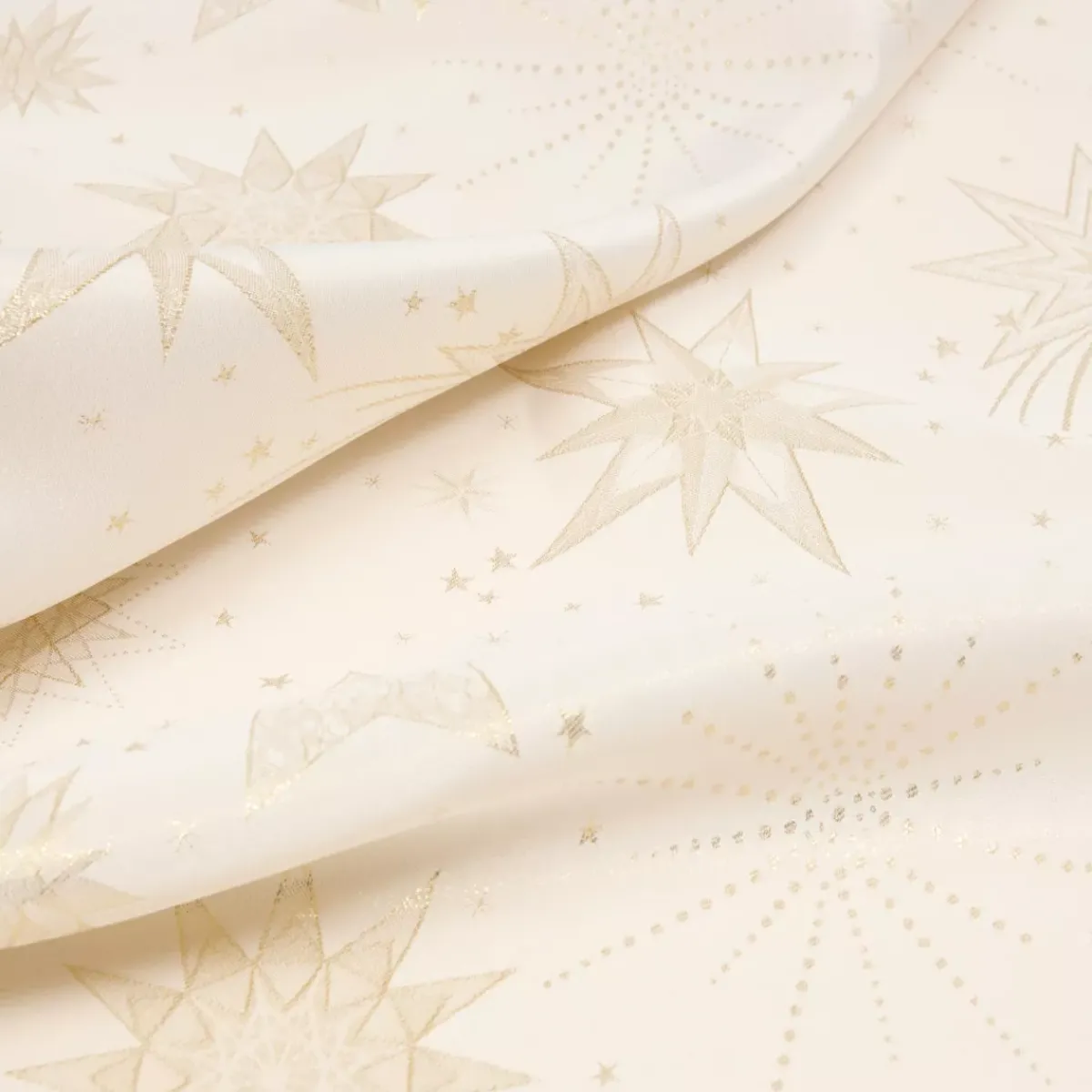 JJA Tovaglia E Runner Da Tavolo Per Le Feste-Tovaglia di Natale rettangolare (360 x 140 cm) Notte stellata e dorato