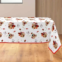 douceur d'intu017drieur Tovaglia E Runner Da Tavolo Per Le Feste-Tovaglia di Natale rettangolare anti macchia (150 x 300 cm) Orsetti
