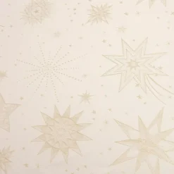 JJA Tovaglia E Runner Da Tavolo Per Le Feste-Tovaglia di Natale rettangolare (140 x 240 cm) Notte stellata e dorato