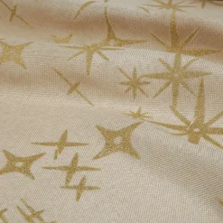 JJA Tovaglia E Runner Da Tavolo Per Le Feste-Tovaglia natalizia rettangolare (140 x 240 cm) Stelle Celesti e dorato