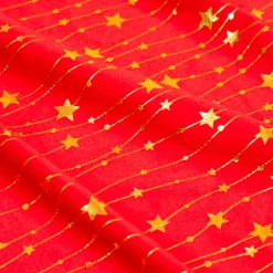 JJA Tovaglia E Runner Da Tavolo Per Le Feste-Tovaglia natalizia rettangolare (360 x 140 cm) Pioggia di stelle