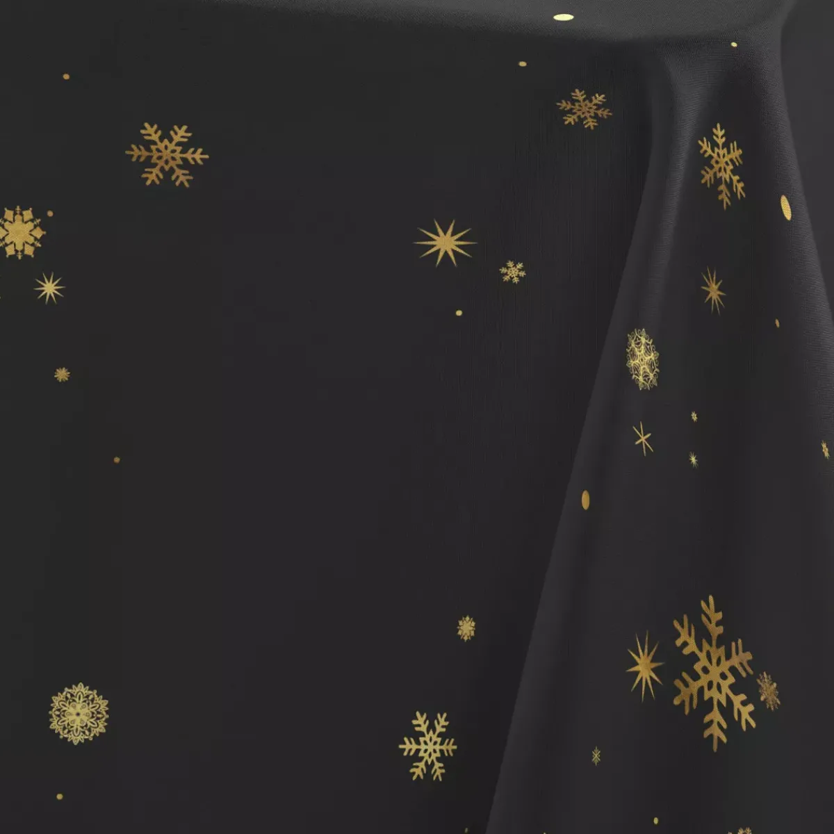 Douceur d interieur Tovaglia E Runner Da Tavolo Per Le Feste-Tovaglia natalizia rettangolare (150 x 240 cm) Costellazione e dorato
