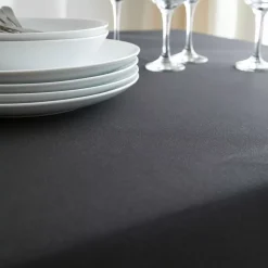 Tovaglia rettangolare antimacchia (140 x 300 cm) Elise Nera
