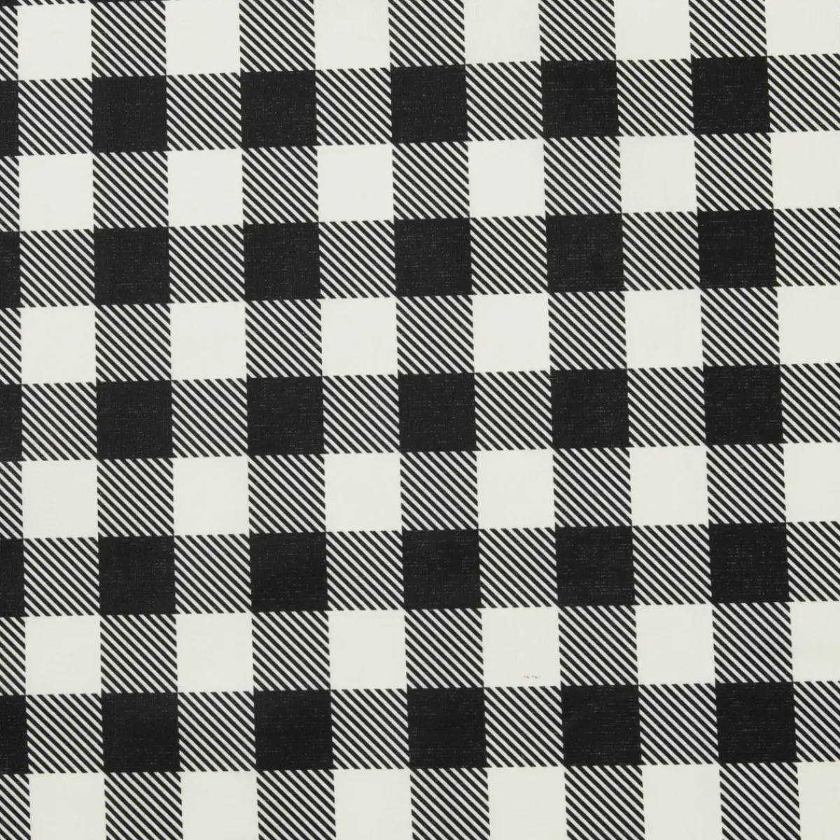 EMINZA Tovaglie-Tovaglia rettangolare cotone antimacchia (150 x 250 cm) Vichy Nera