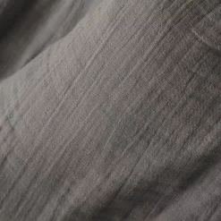 Tovaglia rettangolare garza di cotone (L350 cm) Gaïa Grigio granito
