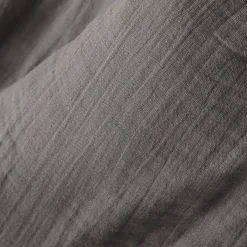 EMINZA Tovaglie-Tovaglia rettangolare garza di cotone (L250 cm) Gaïa Grigio granito