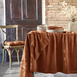EMINZA Tovaglie-Tovaglia rettangolare garza di cotone (L350 cm) Gaïa