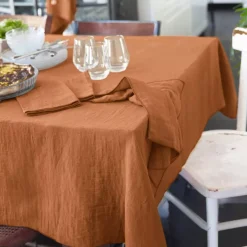 EMINZA Tovaglie-Tovaglia rettangolare garza di cotone (150 x 250 cm) Gaïa