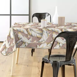 douceur d'intu017drieur Tovaglie-Tovaglia rettangolare in PVC rivestito impermeabile (240 x 140 cm) Ebany