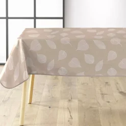 douceur d'intu017drieur Tovaglie-Tovaglia rettangolare in PVC rivestito (140 x 240 cm) Feuillys Bianca