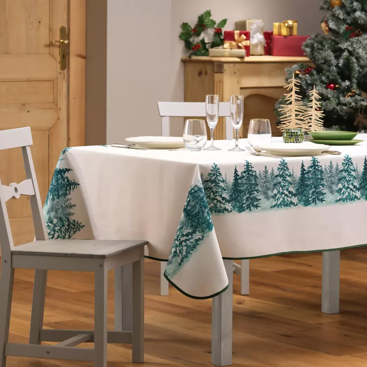 douceur d'intu017drieur Tovaglia E Runner Da Tavolo Per Le Feste-Tovaglia rettangolare (L240 cm) Christmas
