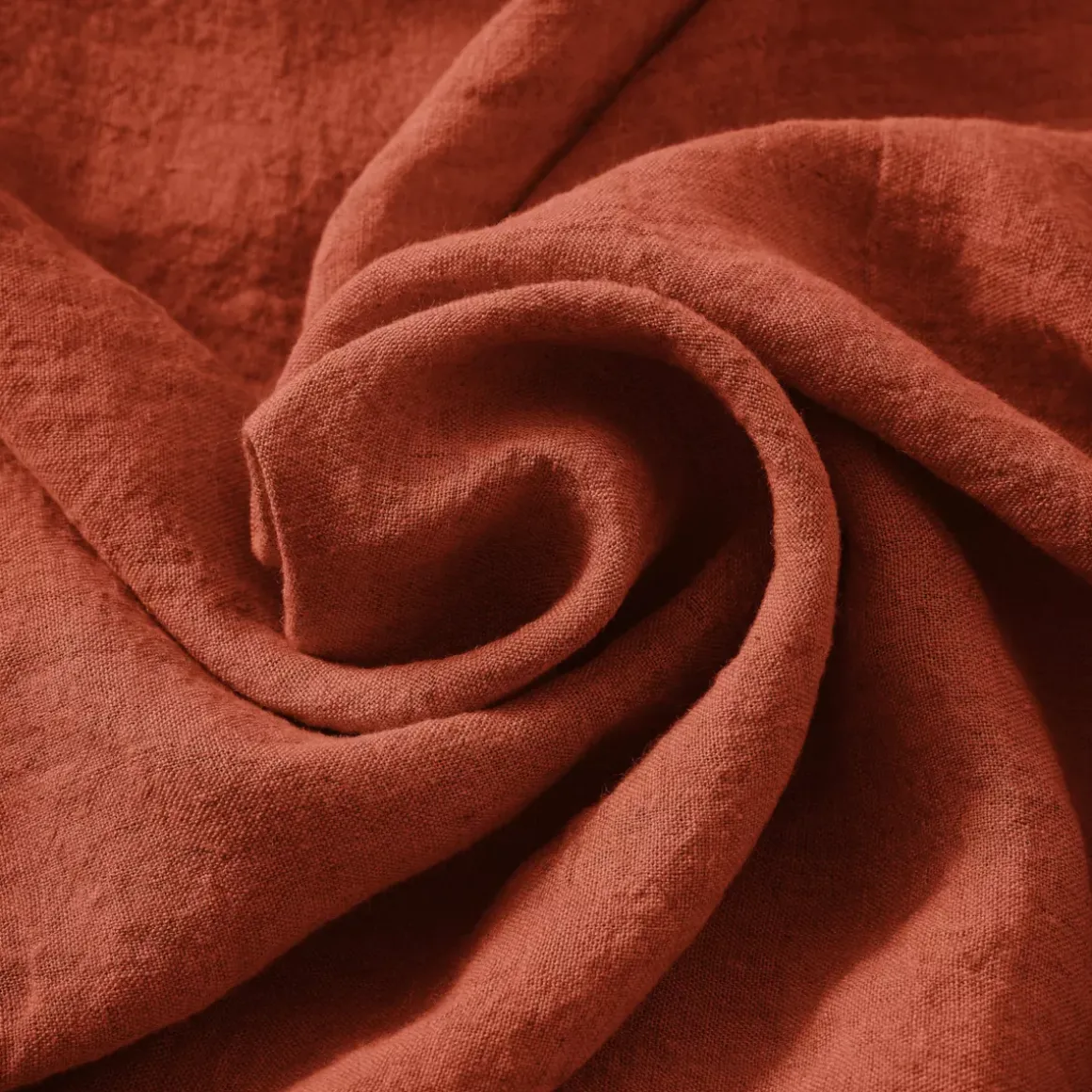 Tovaglia rettangolare lino lavato (L350 cm) Louise Terracotta