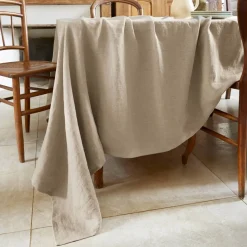 Tovaglia rettangolare lino lavato (L250 cm) Louise Beige