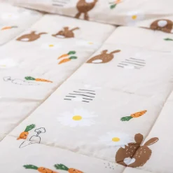 Trapunta stampata per bambini e una federa (140 x 200 cm) Pompon Marrone