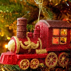 KAEMINGK Addobbi Natalizi-Trenino di Natale da appendere (7.5 cm)