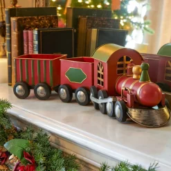 KAEMINGK Decorazioni E Oggetti Natalizi|Treno Decorativo E Elettrico-Treno in legno di merce