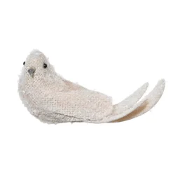 KAEMINGK Addobbi Natalizi-Uccello su pinza (L13 cm) Hakuba chiaro