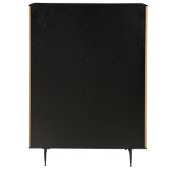 Credenze E Cassettiere-Vetrina alta a 3 livelli in rovere massiccio (98 x 135 cm) Rytm