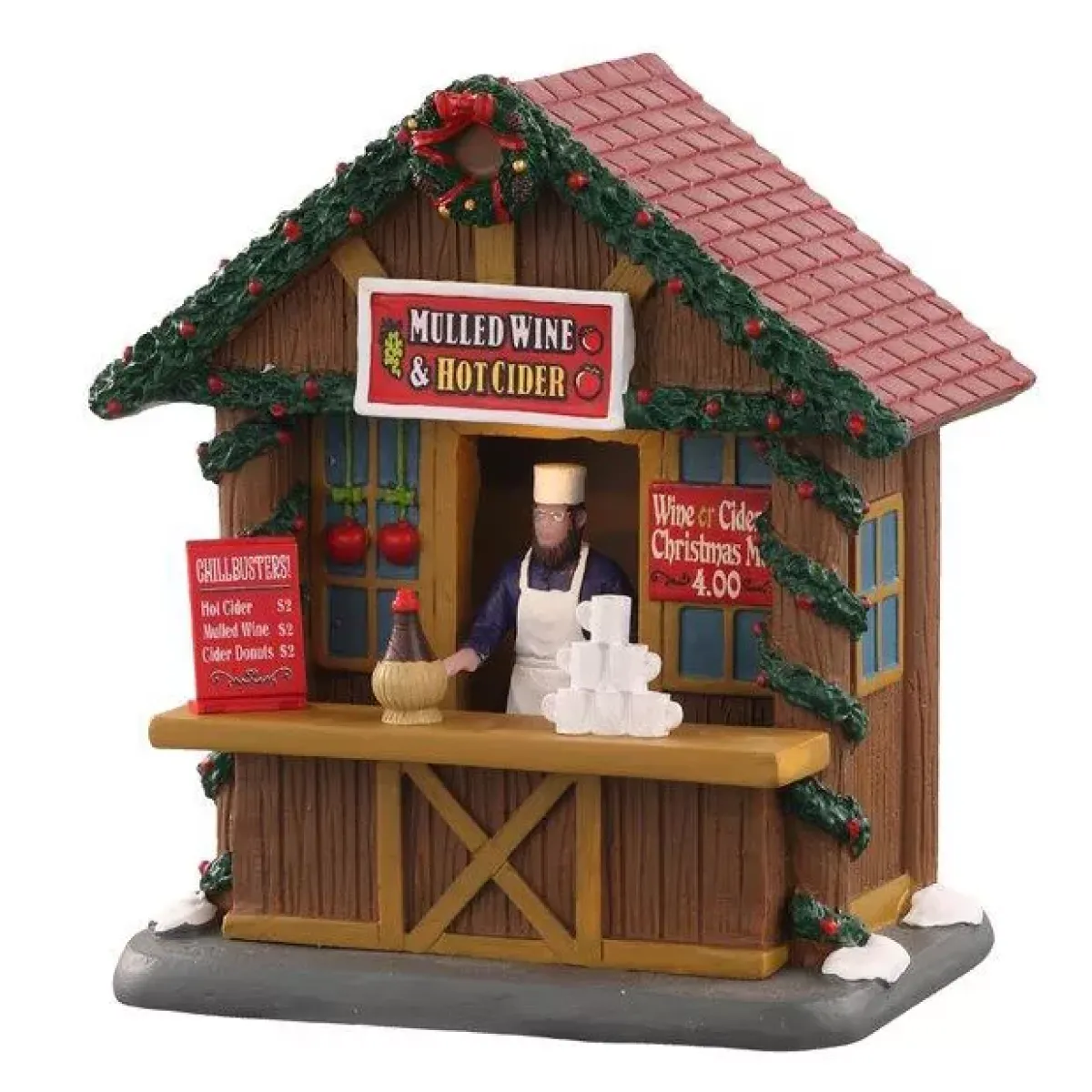 LEMAX Villagio Di Natale Lemax-Villaggio di Natale illuminato Stand di sidro e vin brulè