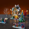 LEMAX Villagio Di Natale Lemax-Villaggio di Natale luminoso Set completo Negozio di alberi di Natale