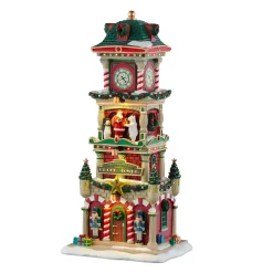 LEMAX Villagio Di Natale Lemax-Villaggio di Natale luminoso La torre dell'Orologio della piazza del villaggio