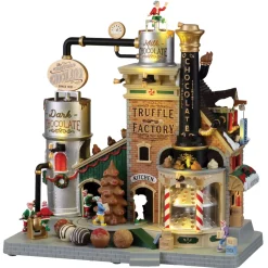 LEMAX Villagio Di Natale Lemax-Villaggio di Natale luminoso, musicale e animato Fabbrica di Tartufi al cioccolato di Natale