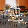 LEMAX Villagio Di Natale Lemax-Villaggio di Natale luminoso Set completo Stazione Holly Jolly