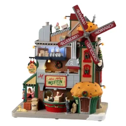 LEMAX Villagio Di Natale Lemax-Villaggio di Natale luminoso, musicale e animato Il mulino di muffin di Miss Milly