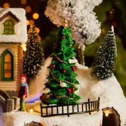 KAEMINGK Villaggio Di Natale Luminoso-Villaggio di Natale luminoso, animato e musicale (H33 cm) Chiesa e cantanti