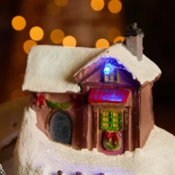 KAEMINGK Villaggio Di Natale Luminoso-Villaggio di Natale luminoso e musicale, stazione sciistica animata